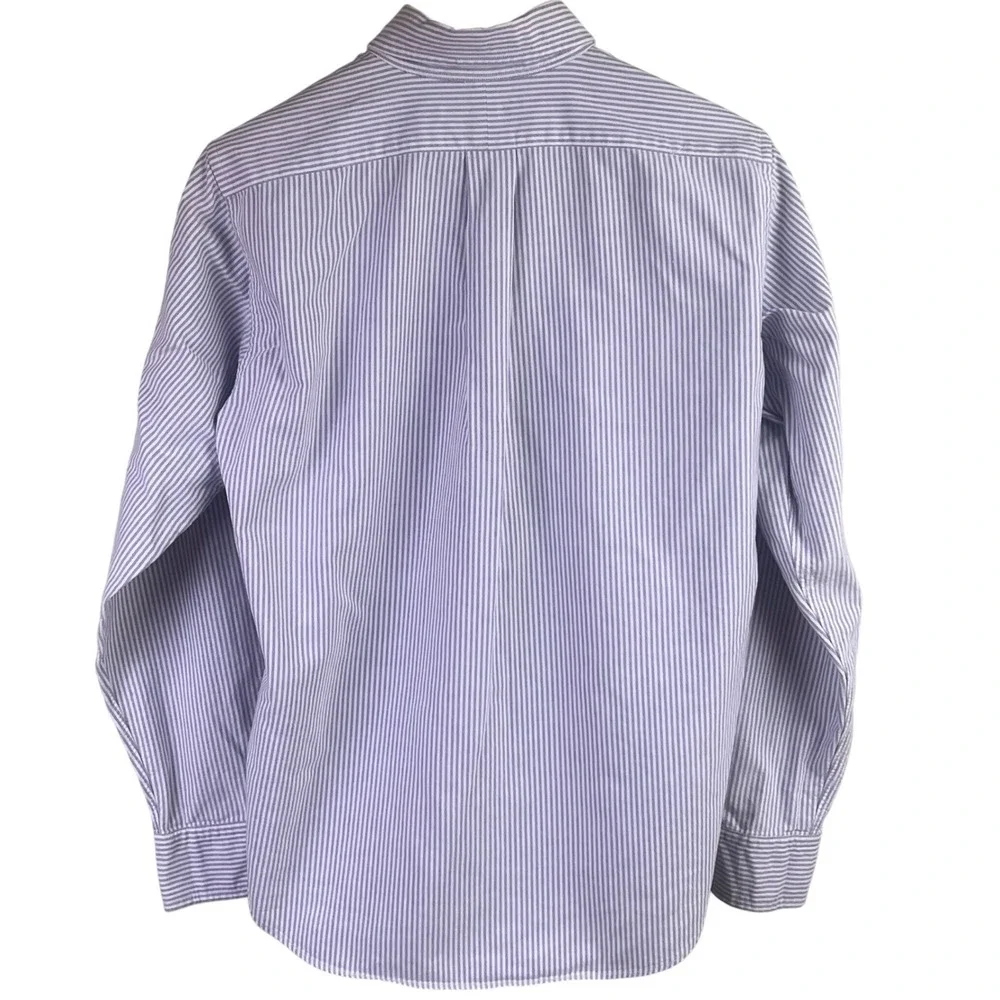 Ralph Lauren Classic‎ Fit Purple Striped Long Sleeve Shirt Flesh Pony Youth 8